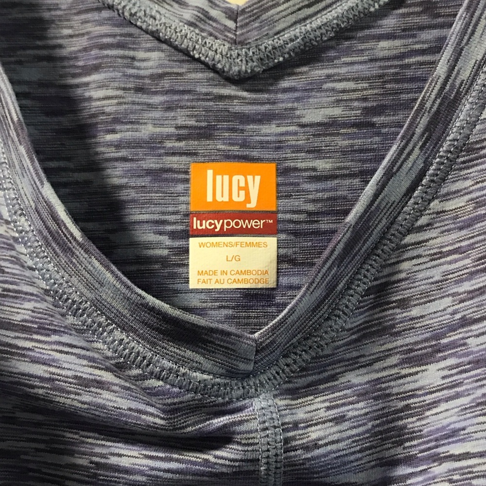 Lucy Purple V-neck Tank Top - Picture 3 of 6